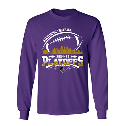 Baltimore American Football 2024-25 Playoffs Skyline Sweatshirt, Baltimore Game Day Division Sweatshirt, Playoffs Sweatshirt For Baltimore Football