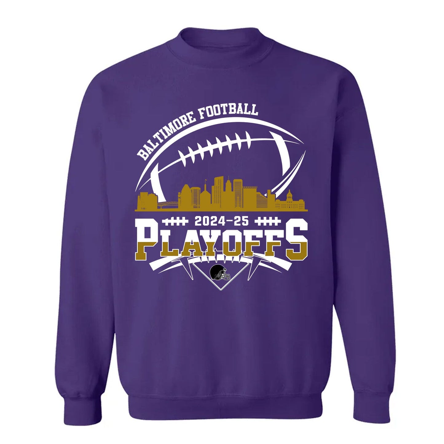 Baltimore American Football 2024-25 Playoffs Skyline Sweatshirt, Baltimore Game Day Division Sweatshirt, Playoffs Sweatshirt For Baltimore Football