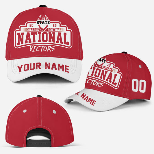 Go Bucks 2025 National Winner Custom Classic Hat Cap, College Football Victors Classic Cap, 2025 Champions Columbus Ohio Custom Classic Hat Cap