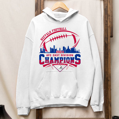 Buffalo American Football AFC East Champions Shirt 2024, 2024 Buffalo Skyline Football AFC East Champs Shirt, Buffalo Football Fan Shirts