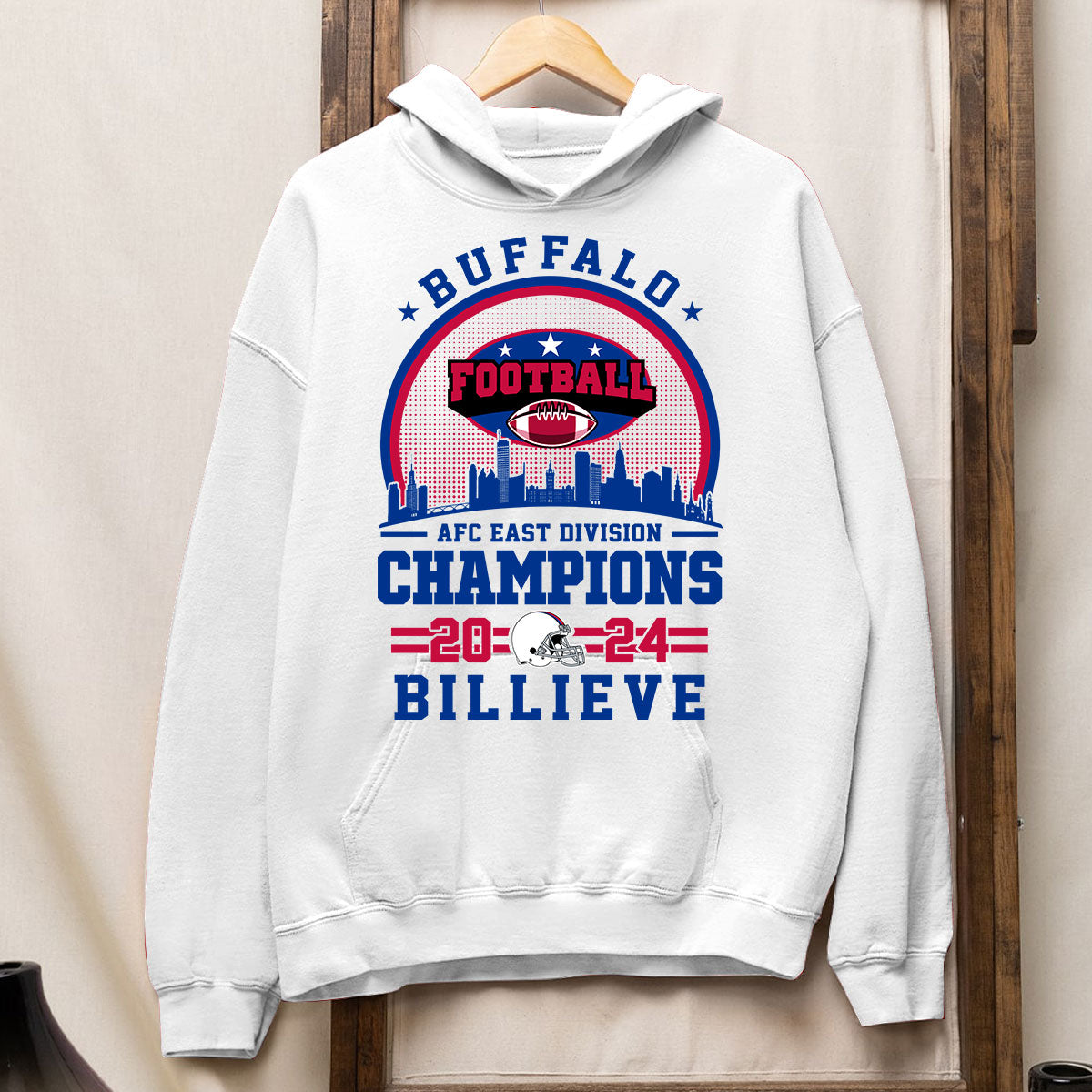 Buffalo American Football 2024 AFC East Champions Billieve t shirt, Billieve Buffalo Football 2024 AFC East Champs Shirts