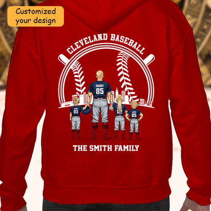 Personalized Cleveland Baseball Family Dad Shirt, Perfect Gift For Dad, Father, Grandpa, Family, Baseball Lovers