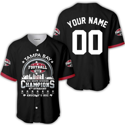 Tampa Bay Football 2024 NFC South Division Champions Skyline Custom Sweatshirt, 2024 NFC South Champs Champions Custom Double Sided Sweatshirt