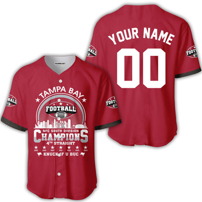 Tampa Bay Football 2024 NFC South Division Champions Skyline Custom Sweatshirt, 2024 NFC South Champs Champions Custom Double Sided Sweatshirt