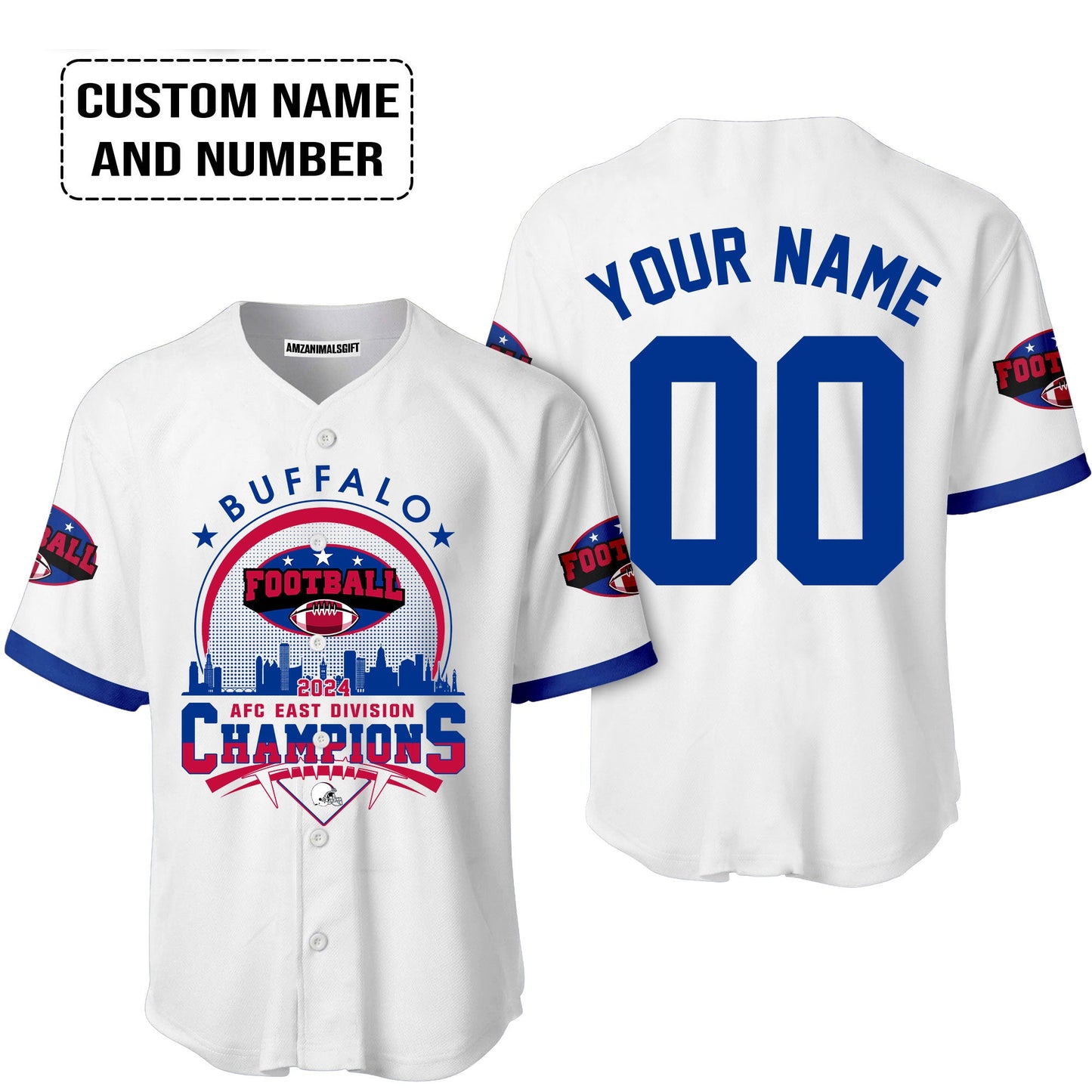 2024 Buffalo American Football AFC East Champions Skyline Custom T-Shirt, Conquered The 2024 East Champs Custom Shirt, Buffalo Football Fan Gifts