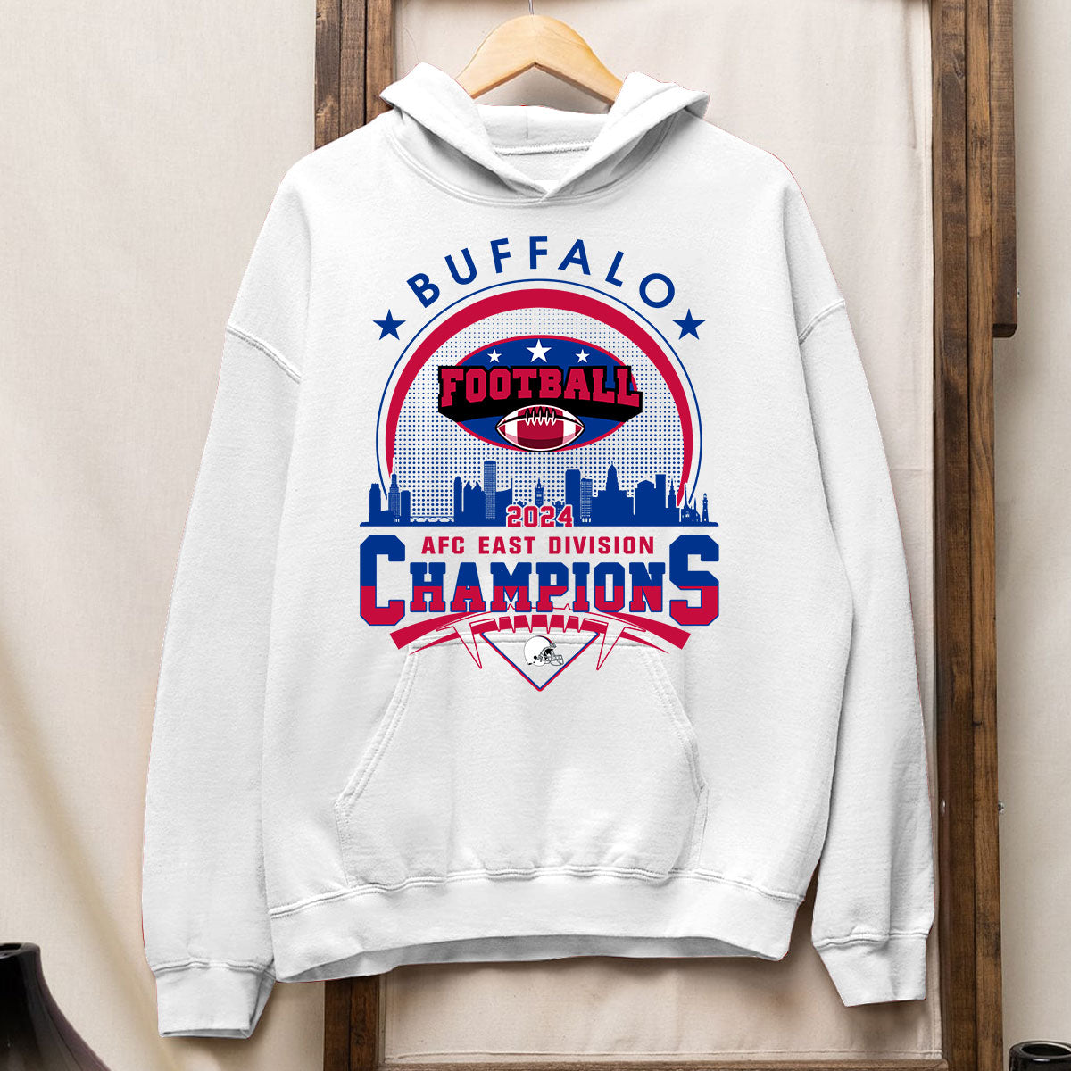 2024 Buffalo American Football AFC East Champions Skyline T-Shirt, Conquered The 2024 East Champs Shirt, Buffalo Football Fan Gifts