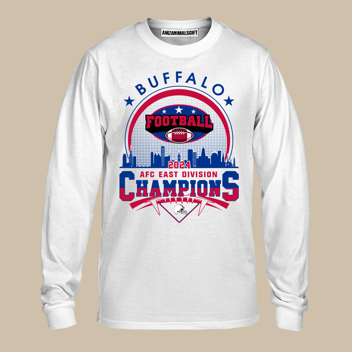 2024 Buffalo American Football AFC East Champions Skyline T-Shirt, Conquered The 2024 East Champs Shirt, Buffalo Football Fan Gifts