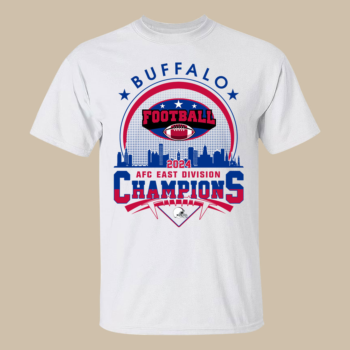 2024 Buffalo American Football AFC East Champions Skyline T-Shirt, Conquered The 2024 East Champs Shirt, Buffalo Football Fan Gifts