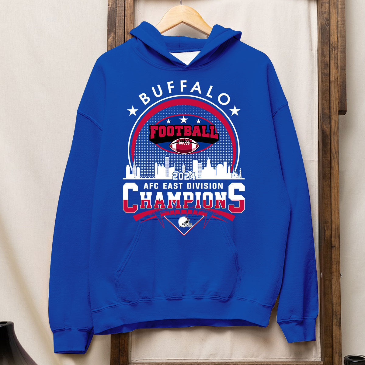 2024 Buffalo American Football AFC East Champions Skyline T-Shirt, Conquered The 2024 East Champs Shirt, Buffalo Football Fan Gifts