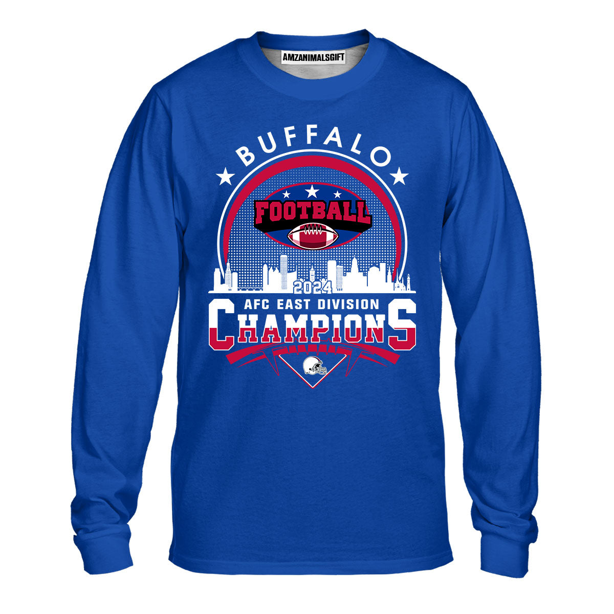 2024 Buffalo American Football AFC East Champions Skyline T-Shirt, Conquered The 2024 East Champs Shirt, Buffalo Football Fan Gifts