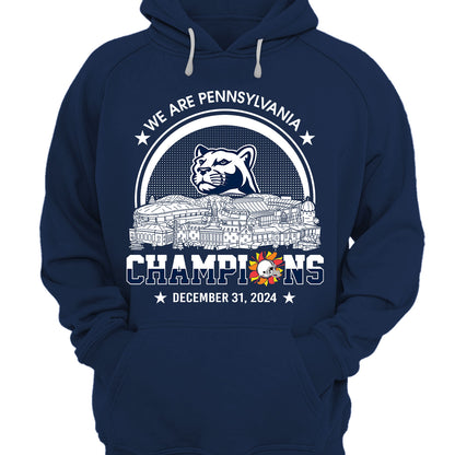 We Are Pennsylvania Football 2024 Fiesta Champions Skyline Long Sleeve Shirt, 2024 Fiesta Champs Long Sleeve Shirt For Pennsylvania Football Fans