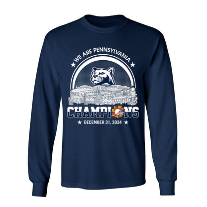 We Are Pennsylvania Football 2024 Fiesta Champions Skyline Long Sleeve Shirt, 2024 Fiesta Champs Long Sleeve Shirt For Pennsylvania Football Fans