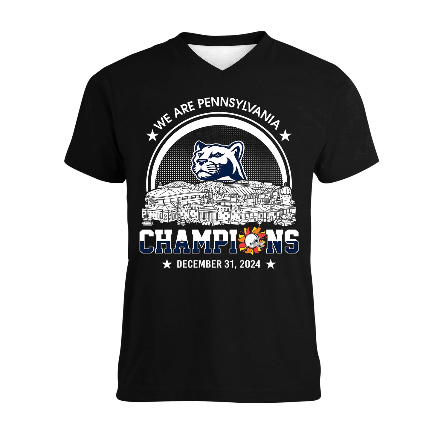 We Are Pennsylvania Football 2024 Fiesta Champions Skyline Long Sleeve Shirt, 2024 Fiesta Champs Long Sleeve Shirt For Pennsylvania Football Fans
