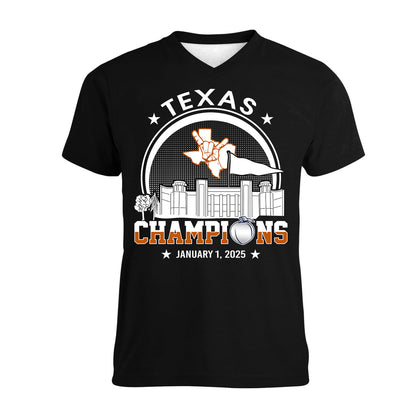 Texas Football 2025 Peach Champions Skyline Shirts, 2025 Peach Champs Apparel For Texas Football Fans