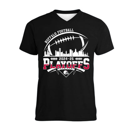 Buffalo American Football 2024-25 Playoffs Skyline Shirts, Buffalo Game Day Division Shirts, Playoffs Shirts For Buffalo Football Fans