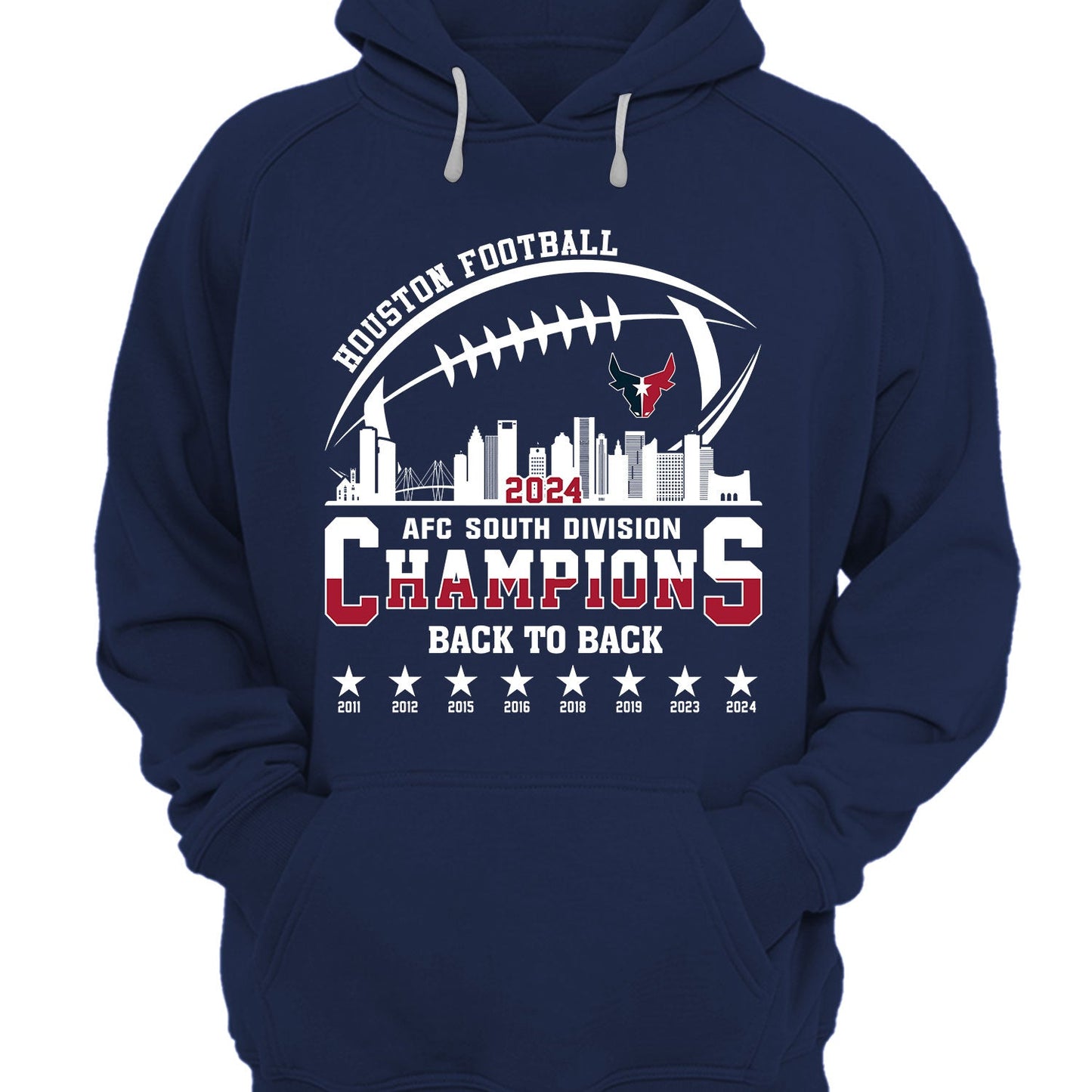 2024 Houston American Football AFC South Champions Sweatshirt, Houston Football Division Champions Sweatshirt