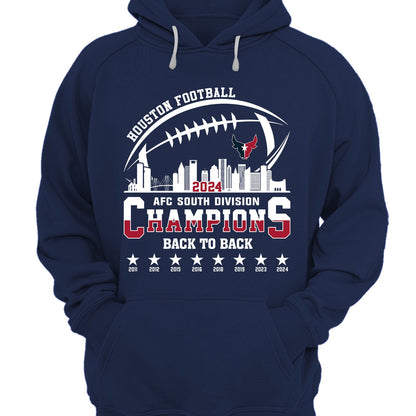 2024 Houston American Football AFC South Champions Sweatshirt, Houston Football Division Champions Sweatshirt
