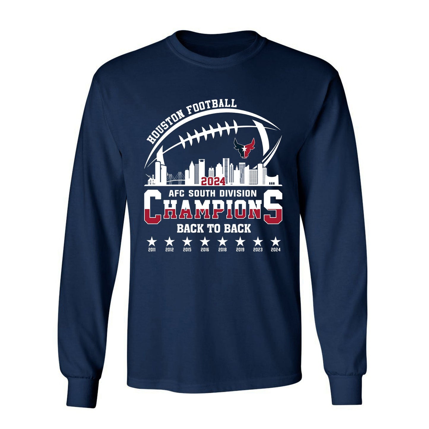 2024 Houston American Football AFC South Champions Sweatshirt, Houston Football Division Champions Sweatshirt