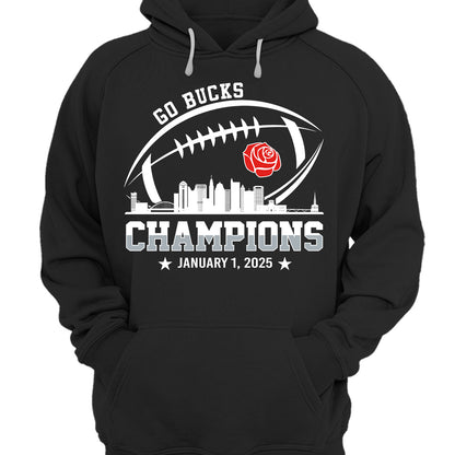 2025 Rose Champions Skyline Shirts, Go Bucks Football 2025 Rose Champions Shirts For Go Bucks  Football Fans