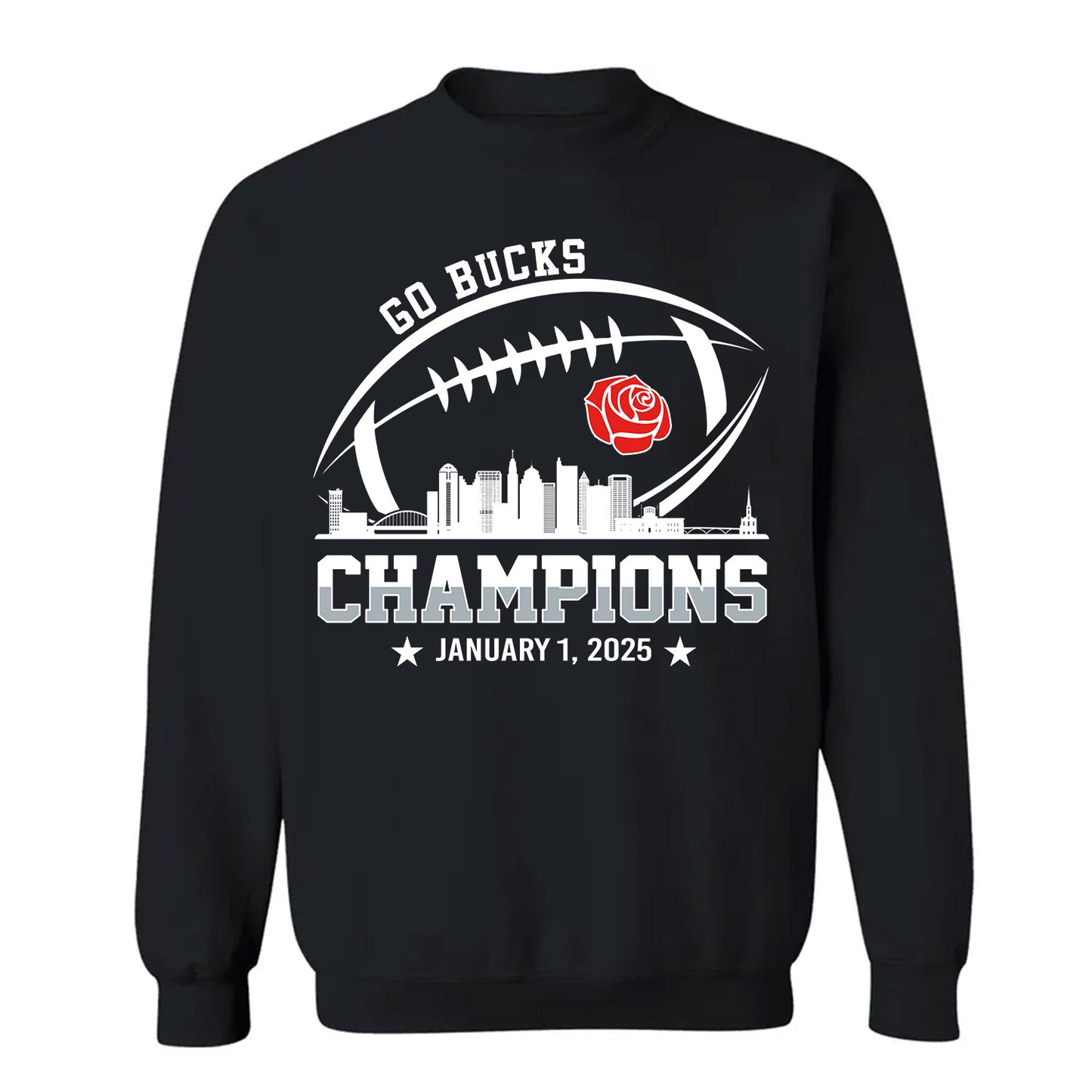 2025 Rose Champions Skyline Shirts, Go Bucks Football 2025 Rose Champions Shirts For Go Bucks  Football Fans
