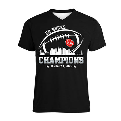2025 Rose Champions Skyline Shirts, Go Bucks Football 2025 Rose Champions Shirts For Go Bucks  Football Fans