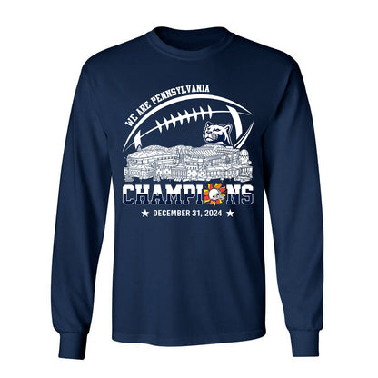 2024 Fiesta Champions Skyline Long Sleeve Shirt, We Are Pennsylvania Football 2024 Fiesta Champions Long Sleeve Shirts For Pennsylvania Football Fans