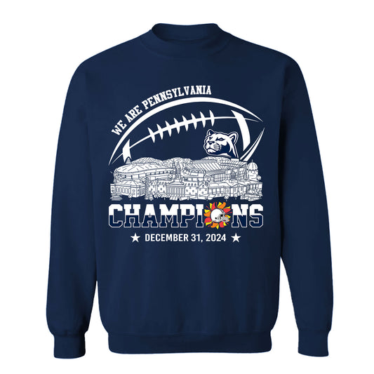 2024 Fiesta Champions Skyline Sweatshirt, We Are Pennsylvania Football 2024 Fiesta Champions Sweatshirt For Pennsylvania Football Fans