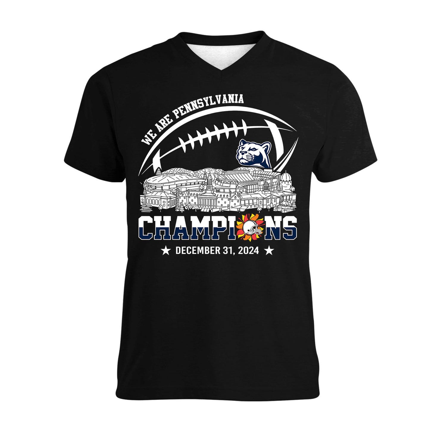 2024 Fiesta Champions Skyline Long Sleeve Shirt, We Are Pennsylvania Football 2024 Fiesta Champions Long Sleeve Shirts For Pennsylvania Football Fans