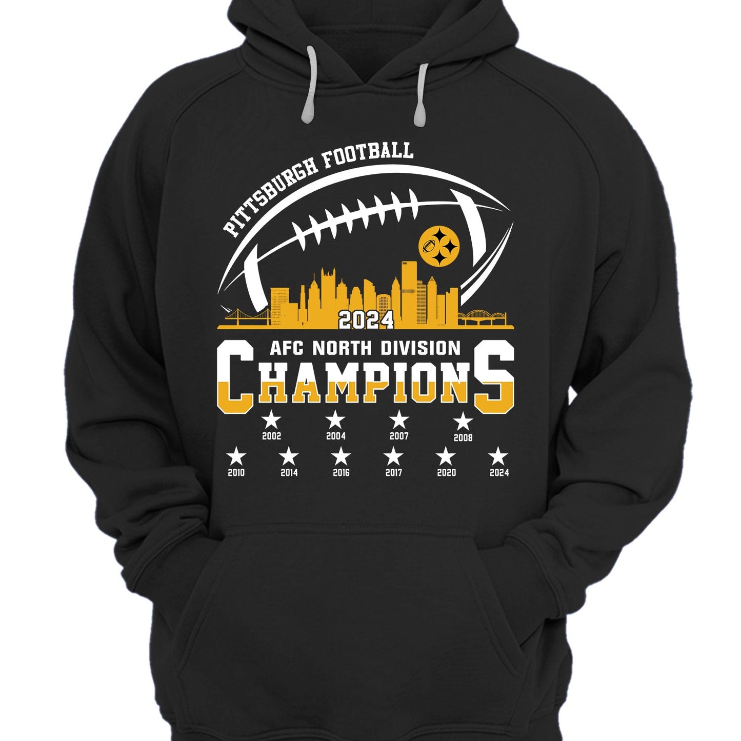 Pittsburgh American Football 2024-25 Playoffs Skyline Hoodie, Pittsburgh Game Day Division Hoodie, Playoffs Hoodie For Pittsburgh Football Fans