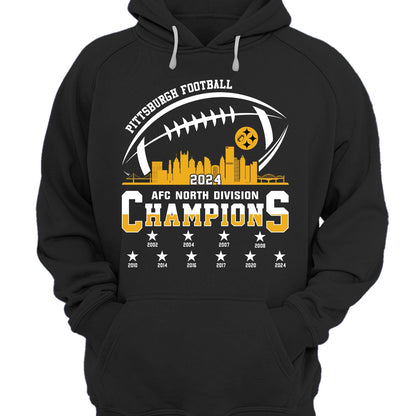 Pittsburgh American Football 2024-25 Playoffs Skyline Hoodie, Pittsburgh Game Day Division Hoodie, Playoffs Hoodie For Pittsburgh Football Fans