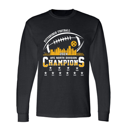 Pittsburgh American Football 2024-25 Playoffs Skyline Hoodie, Pittsburgh Game Day Division Hoodie, Playoffs Hoodie For Pittsburgh Football Fans