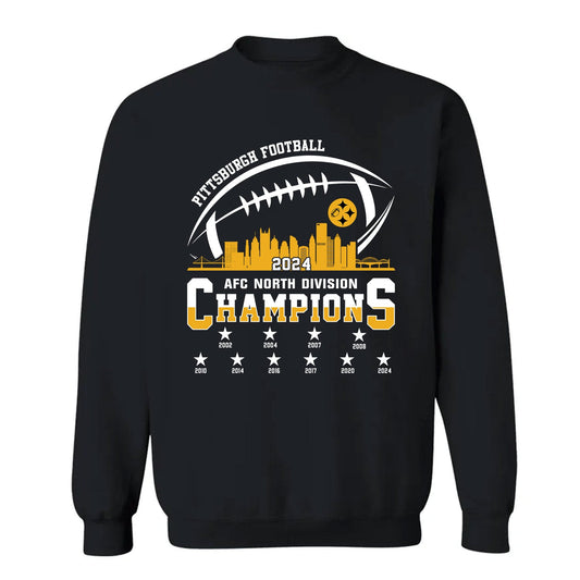 Pittsburgh American Football 2024-25 Playoffs Skyline Long Sleeve Shirt, Pittsburgh Game Day, Playoffs Long Sleeve Shirt For Pittsburgh Football