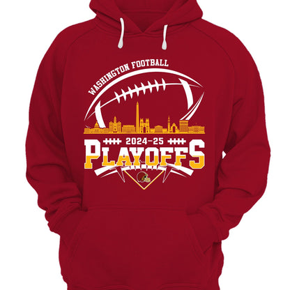 Washington American Football 2024-25 Playoffs Skyline Sweatshirt, Washington Game Day Divisional Playoffs Sweatshirt For Washington Football