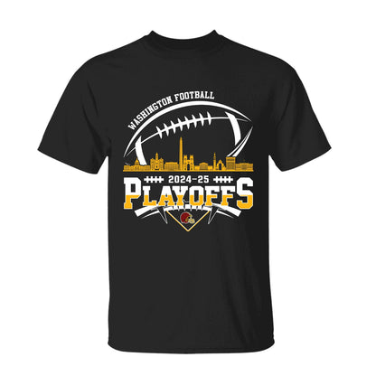 Washington American Football 2024-25 Playoffs Skyline Sweatshirt, Washington Game Day Divisional Playoffs Sweatshirt For Washington Football