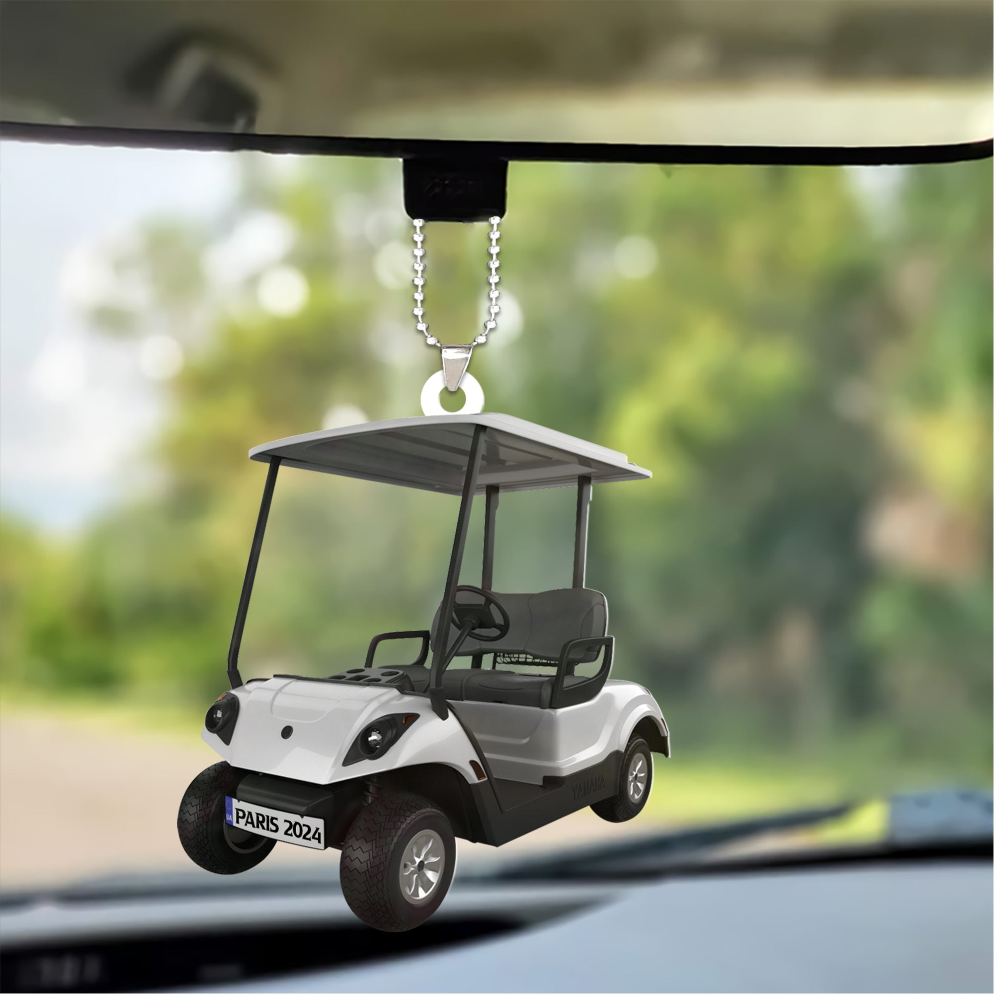 Custom Golf Car Ornament, Personalized Golf Car Ornament Gift For Golf Lover Golf Players