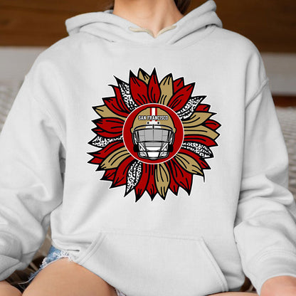 San Francisco Football Sunflower Shirt, Hoodie, Sweatshirt- Football Shirt for San Francisco - San Francisco Men Womens sport sunflower TShirts