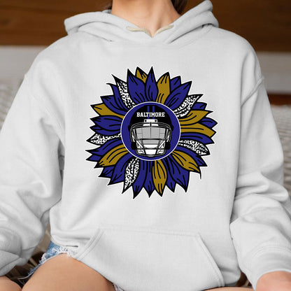 Baltimore Football Sunflower Shirt, Hoodie, Sweatshirt- Football Shirt for Baltimore - Baltimore Men Womens sport sunflower TShirts