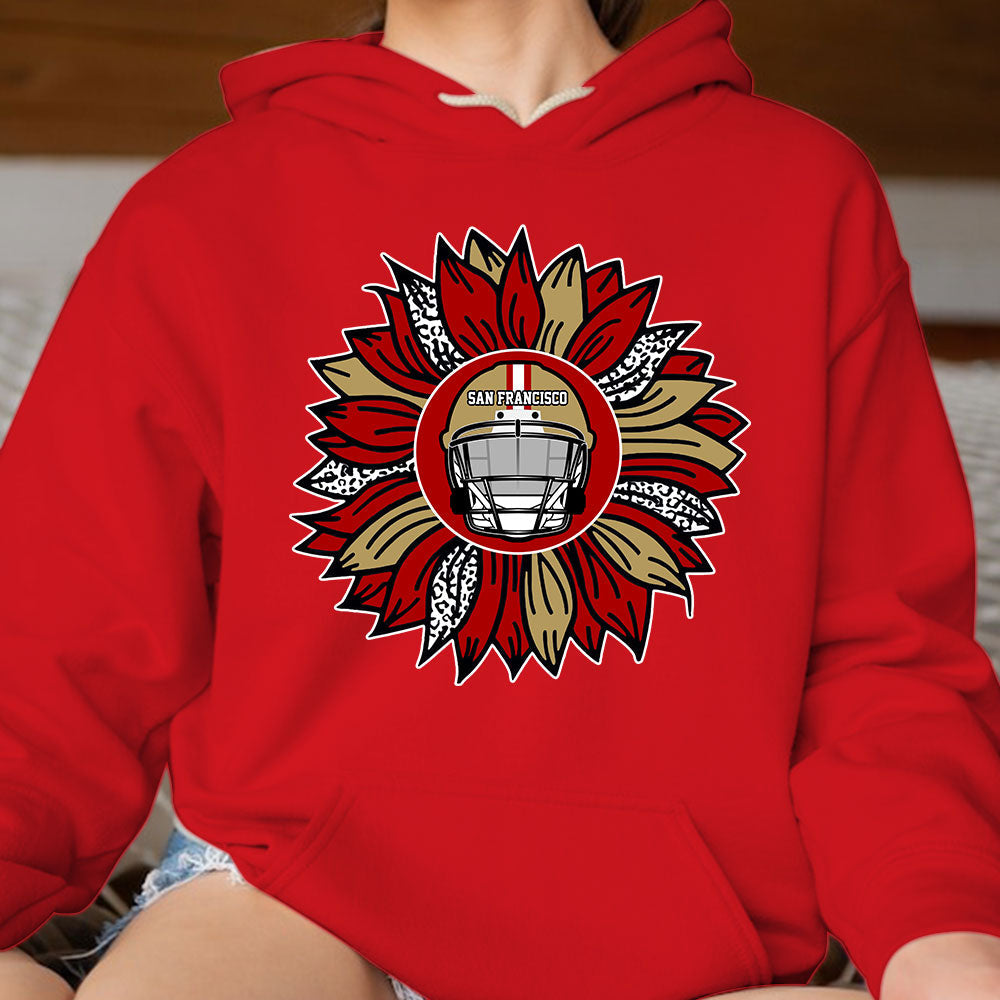 San Francisco Football Sunflower Shirt, Hoodie, Sweatshirt- Football Shirt for San Francisco - San Francisco Men Womens sport sunflower TShirts