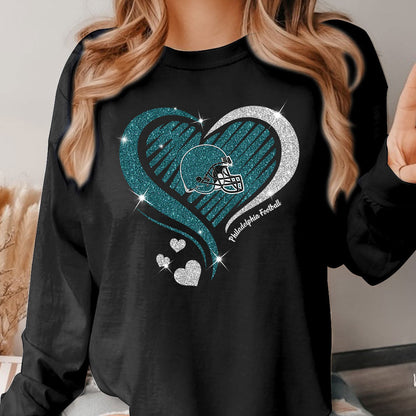 Philadelphia Football Twinkle Heart Sweatshirt, Hoodie, Long Sleeve, T Shirts For Men & Women, Philadelphia Lover