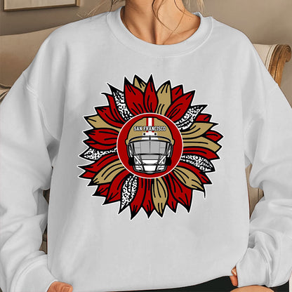 San Francisco Football Sunflower Shirt, Hoodie, Sweatshirt- Football Shirt for San Francisco - San Francisco Men Womens sport sunflower TShirts