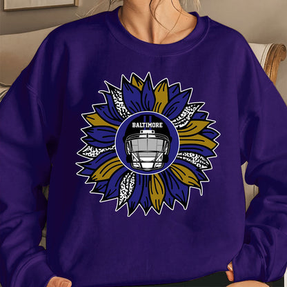 Baltimore Football Sunflower Shirt, Hoodie, Sweatshirt- Football Shirt for Baltimore - Baltimore Men Womens sport sunflower TShirts