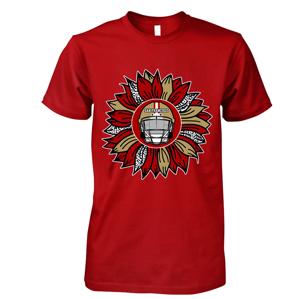 San Francisco Football Sunflower Shirt, Hoodie, Sweatshirt- Football Shirt for San Francisco - San Francisco Men Womens sport sunflower TShirts