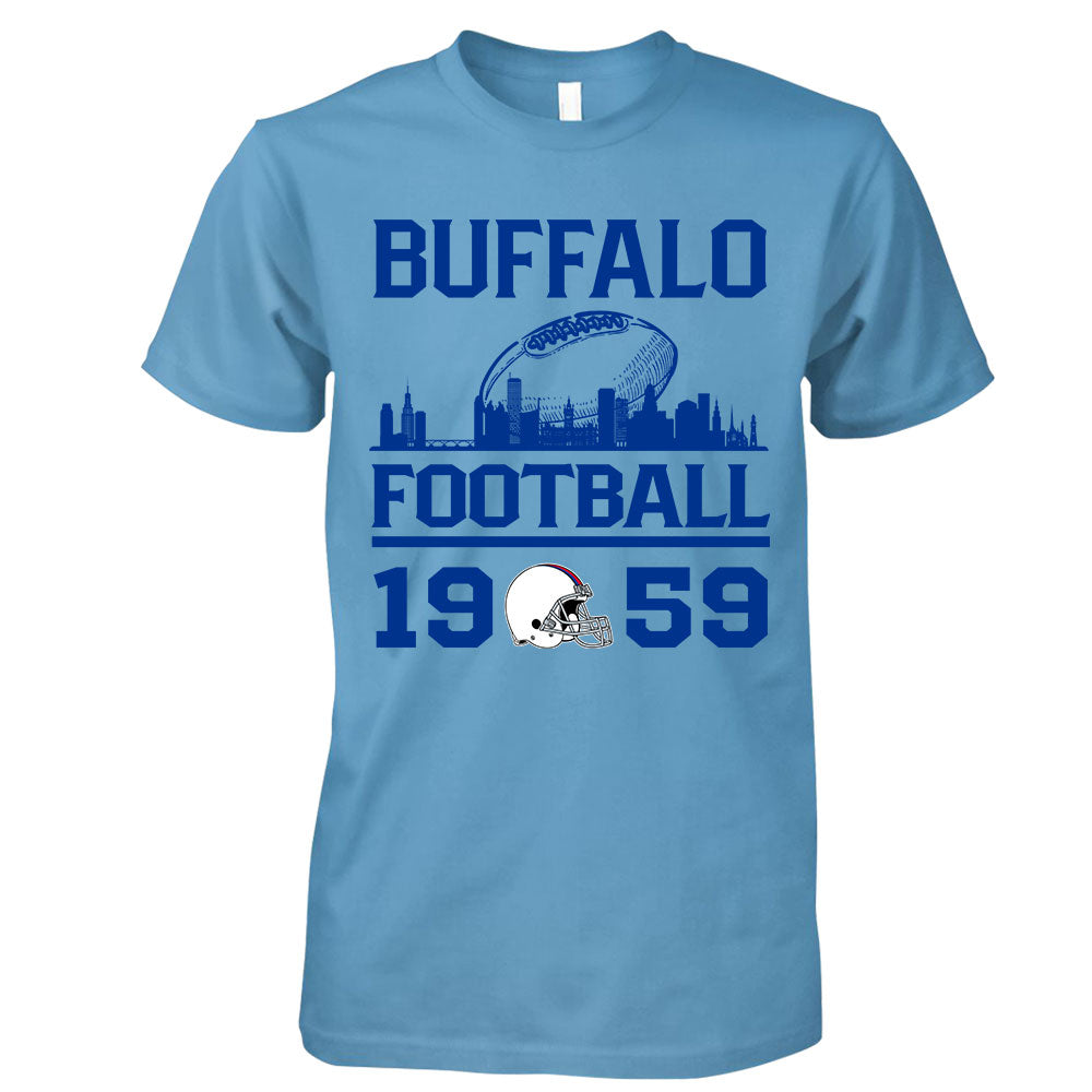 Buffalo Football Skyline Long Sleeve Shirts For Men Women Family Love Buffalo Sport, 1959 Buffalo Football Long Sleeve Shirts