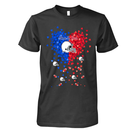 Buffalo Football Royal Blue and Red in My Heart T Shirts hoodie, Sweatshirt - Gift For Mens, Womens and Buffalo Lovers