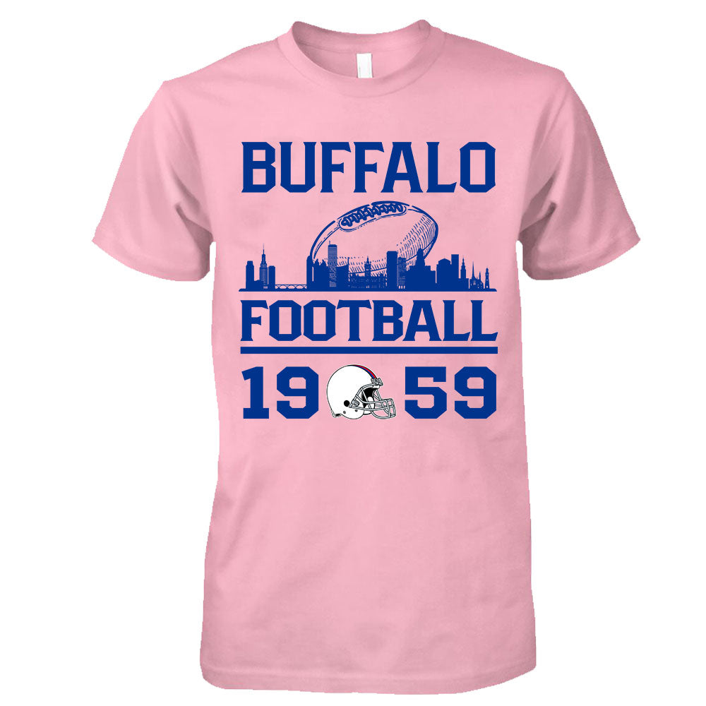 Buffalo Football Skyline Long Sleeve Shirts For Men Women Family Love Buffalo Sport, 1959 Buffalo Football Long Sleeve Shirts