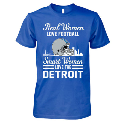 Detroit Football Real Women Love Fottball Smart Women Love The Detroit Hoodie, Sweatshirt, Long Sleeve, T Shirts For Detroit Lovers