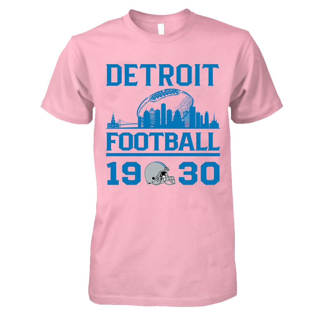 Detroit Football Skyline Hoodie For Men Women Family Love Detroit Sport, 1930 Detroit Football Hoodie