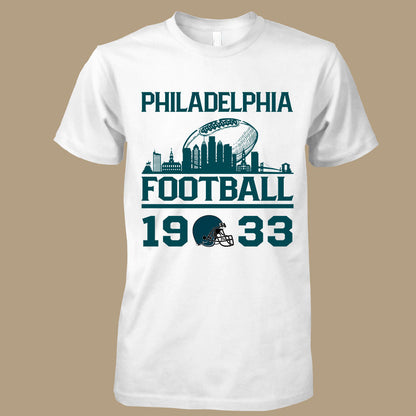 Philadelphia Football Skyline Sweatshirt For Men Women Family Love Philadelphia Sport, 1933 Philadelphia Football Sweatshirt