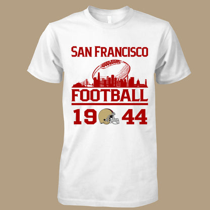 San Francisco Football Skyline Long Sleeve Shirts For Men Women Family Love San Francisco Sport, 1944 San Francisco Football Long Sleeve Shirts