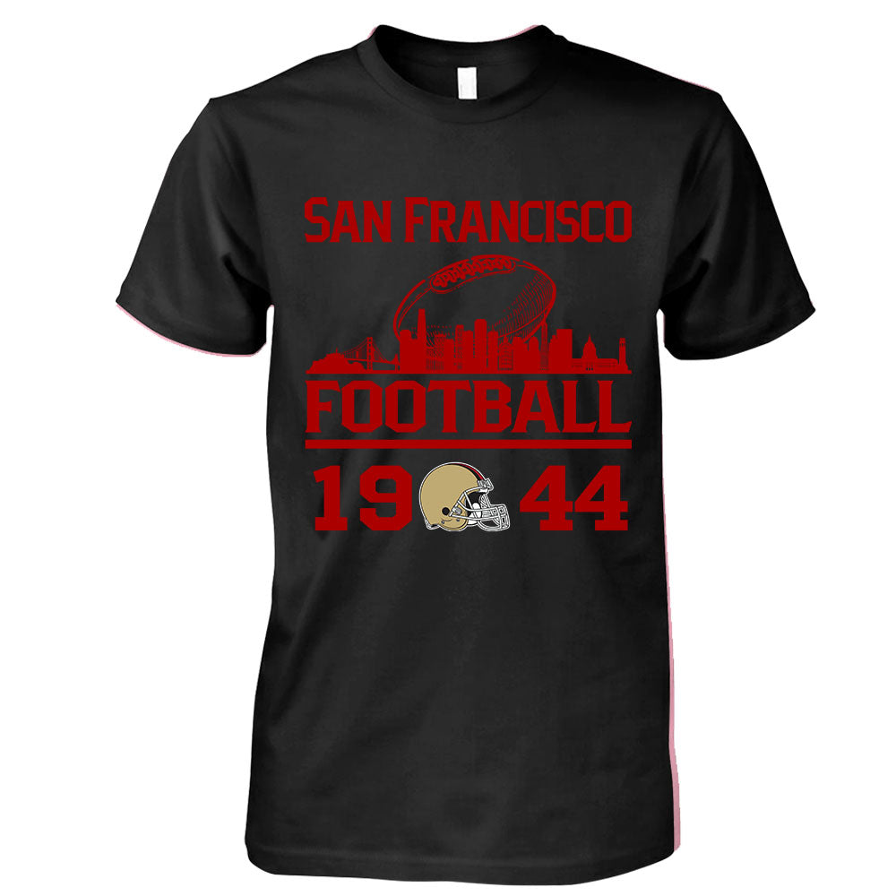 San Francisco Football Skyline Long Sleeve Shirts For Men Women Family Love San Francisco Sport, 1944 San Francisco Football Long Sleeve Shirts